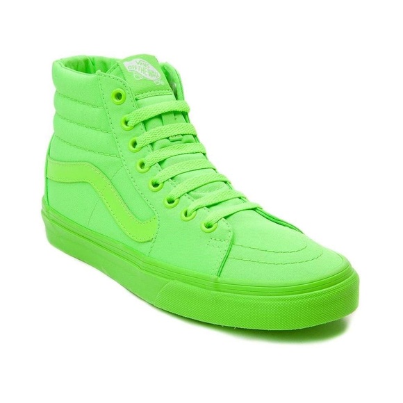 light green high top vans
